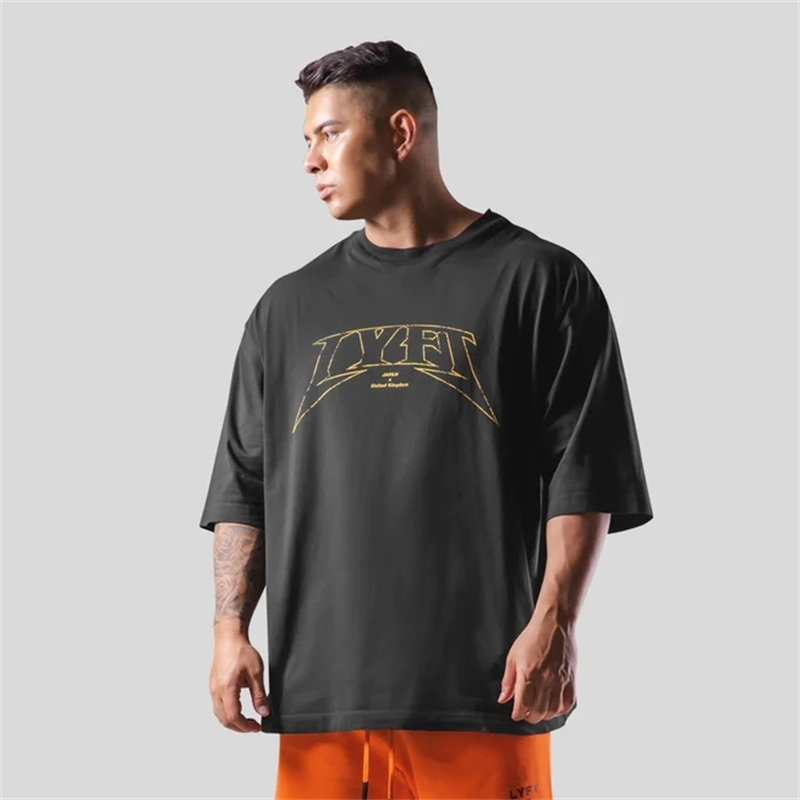 Street Fashion Shanghai - LYFT Büyük Boy Eğitim erkek T-Shirt