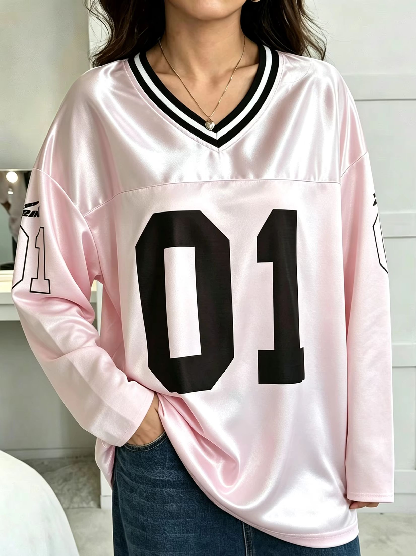 Street Fashion Female - Erkek Kadın Vintage Uzun Kollu Oversize