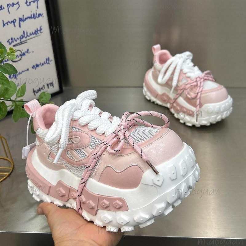 Street Fashion Female - Kadın Kalın Platformlu Babet Spor Ayakkabı
