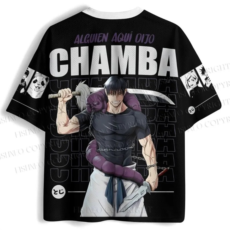 Street Fashion Baggy - Jujutsu Kaisen Toji Fushiguro T-shirt Erkekler