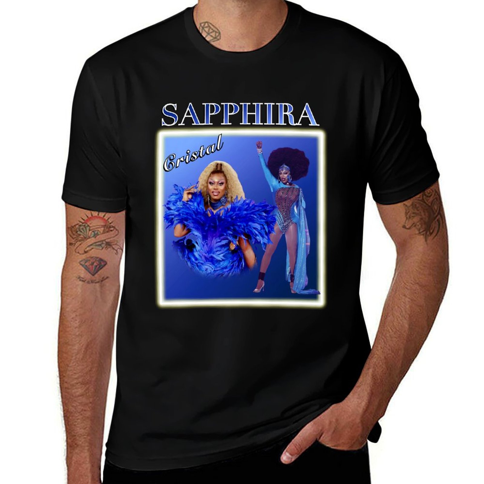 Queen Street Fashion - Sapphira Cristal Drag Race Kraliçe Tişörtü,