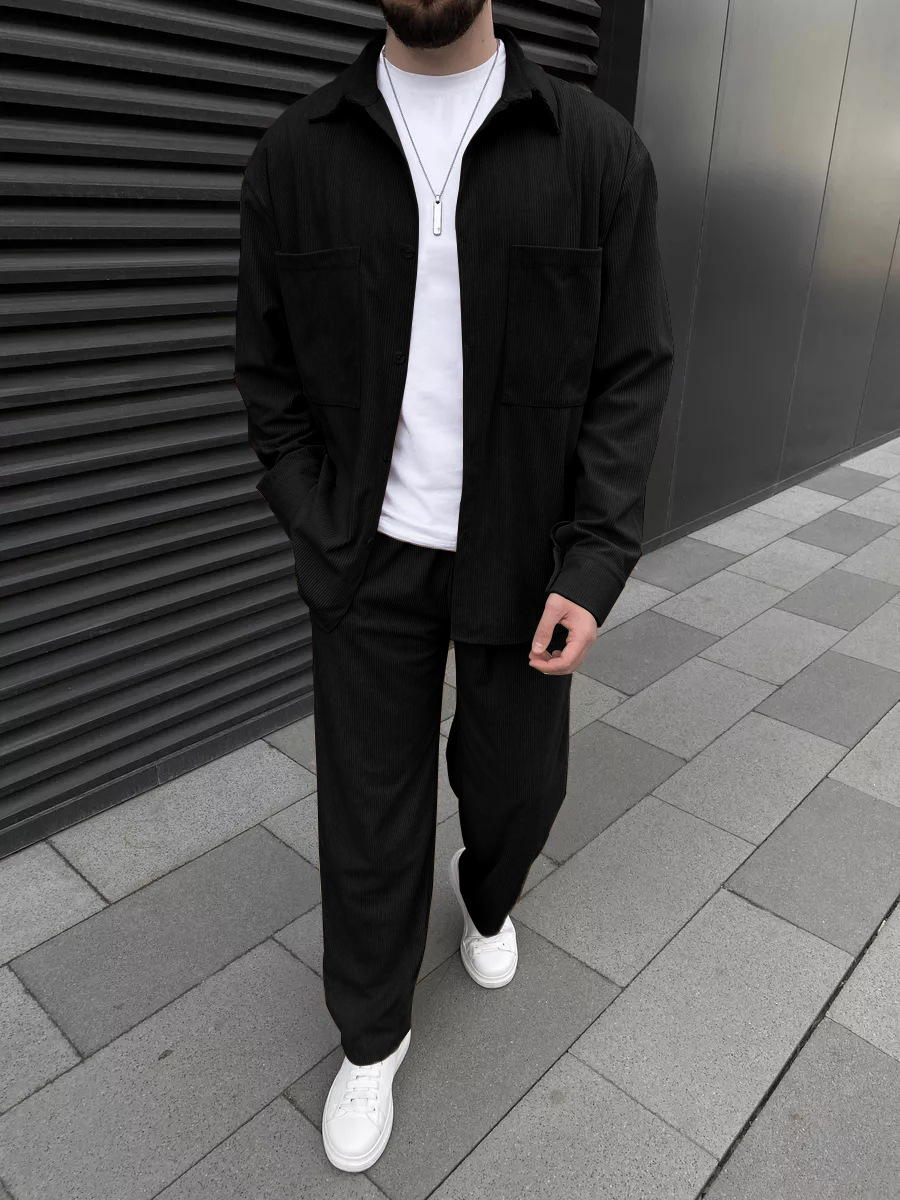 Street Fashion For Man - Erkek Kordonlu İki Parçalı Kıyafet: Uzun