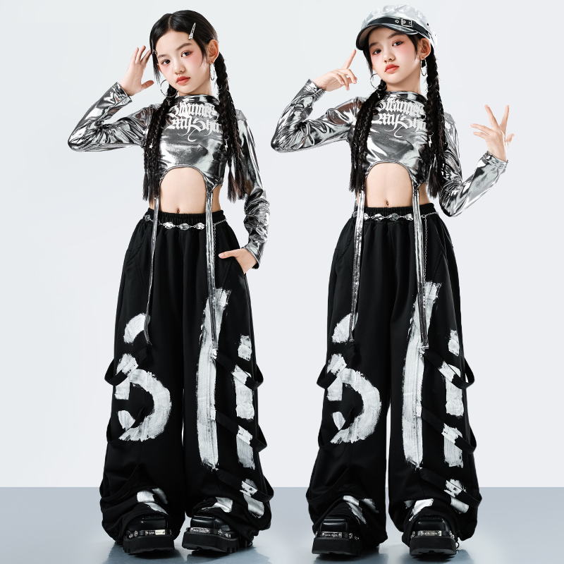 Street Fashion Baggy - Kore Y2K Çocuklar Streetwear Tarzı Hip