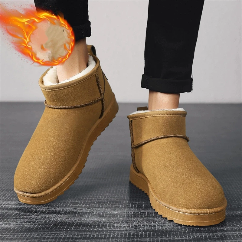 Street Fashion Online - Yeni Kahverengi Süet Mini Erkek Botları