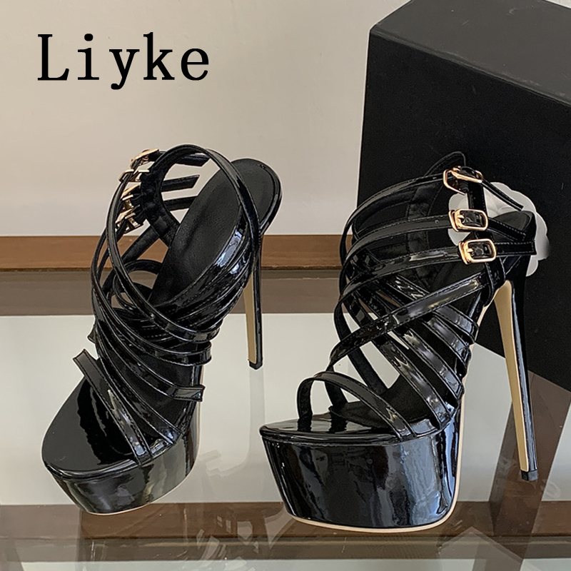 Street Fashion Lady - Liyke Yazlık 17CM Süper Yüksek Topuklu