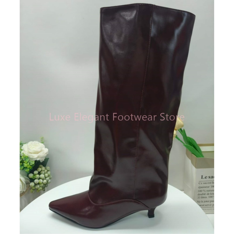Bordo Sivri Uçlu Kitten Topukl - Street Fashion Lady incelemesi ve fiyatı