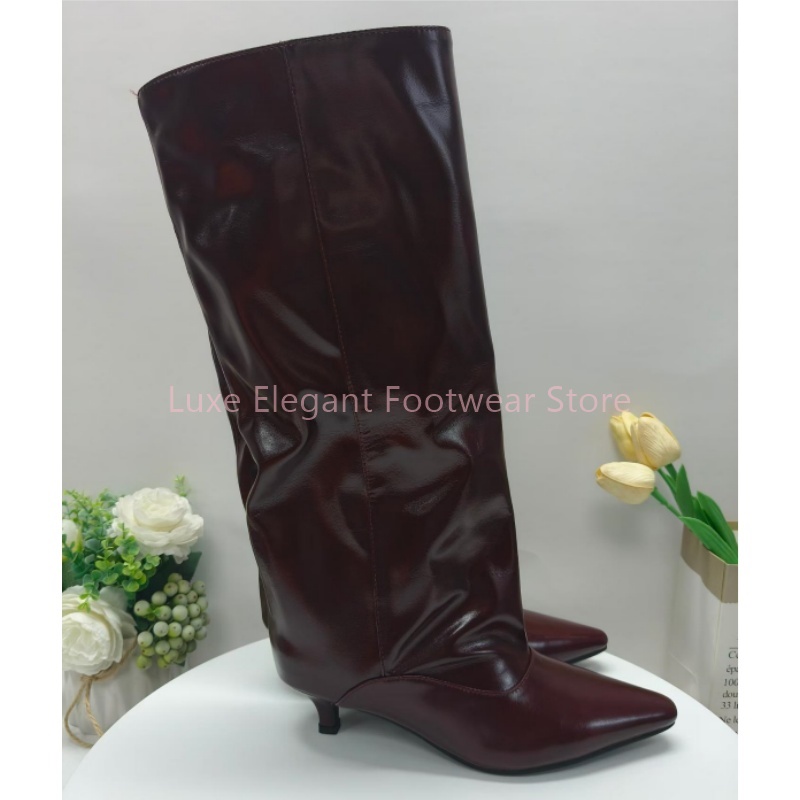 Bordo Sivri Uçlu Kitten Topukl - Street Fashion Lady incelemesi ve fiyatı