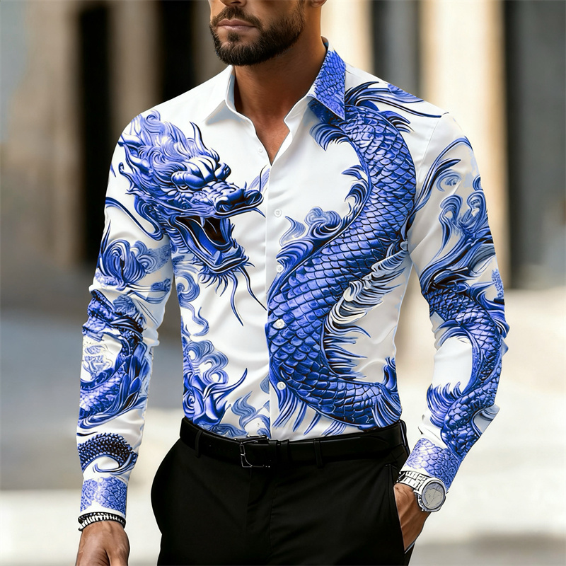 Erkek Gömleği Uzun Kollu Gömle - Street Fashion Shanghai incelemesi ve fiyatı