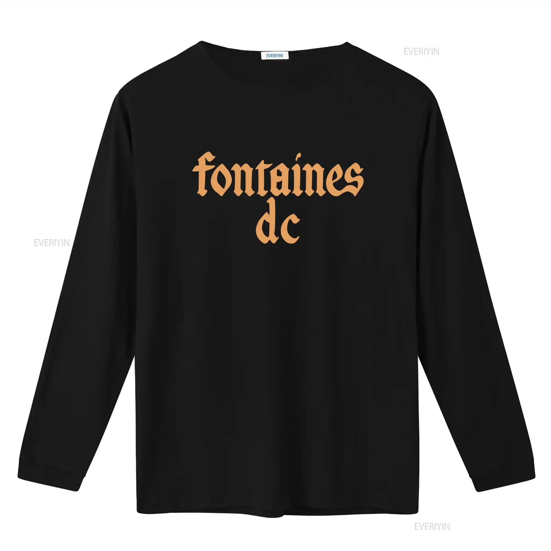 Fontaines D C 'Gotik Logo' Siy - Street Fashion Mood incelemesi ve fiyatı