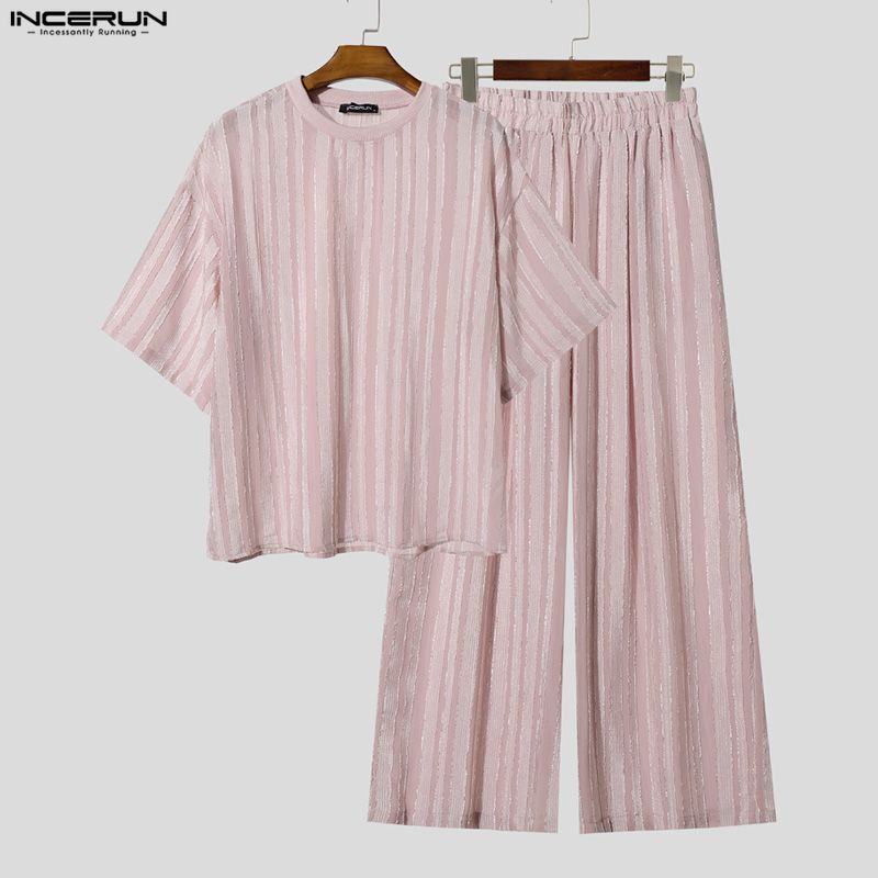 INCERUN Erkek Takımları Çizgil - Street Fashion Mood incelemesi ve fiyatı