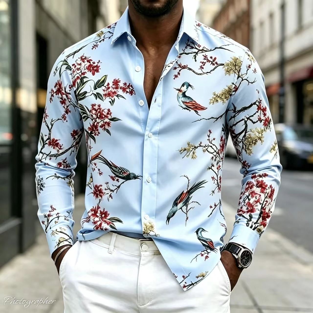 2026 Yeni Erkek Gömlek Yaka Uz - Street Fashion Shanghai incelemesi ve fiyatı