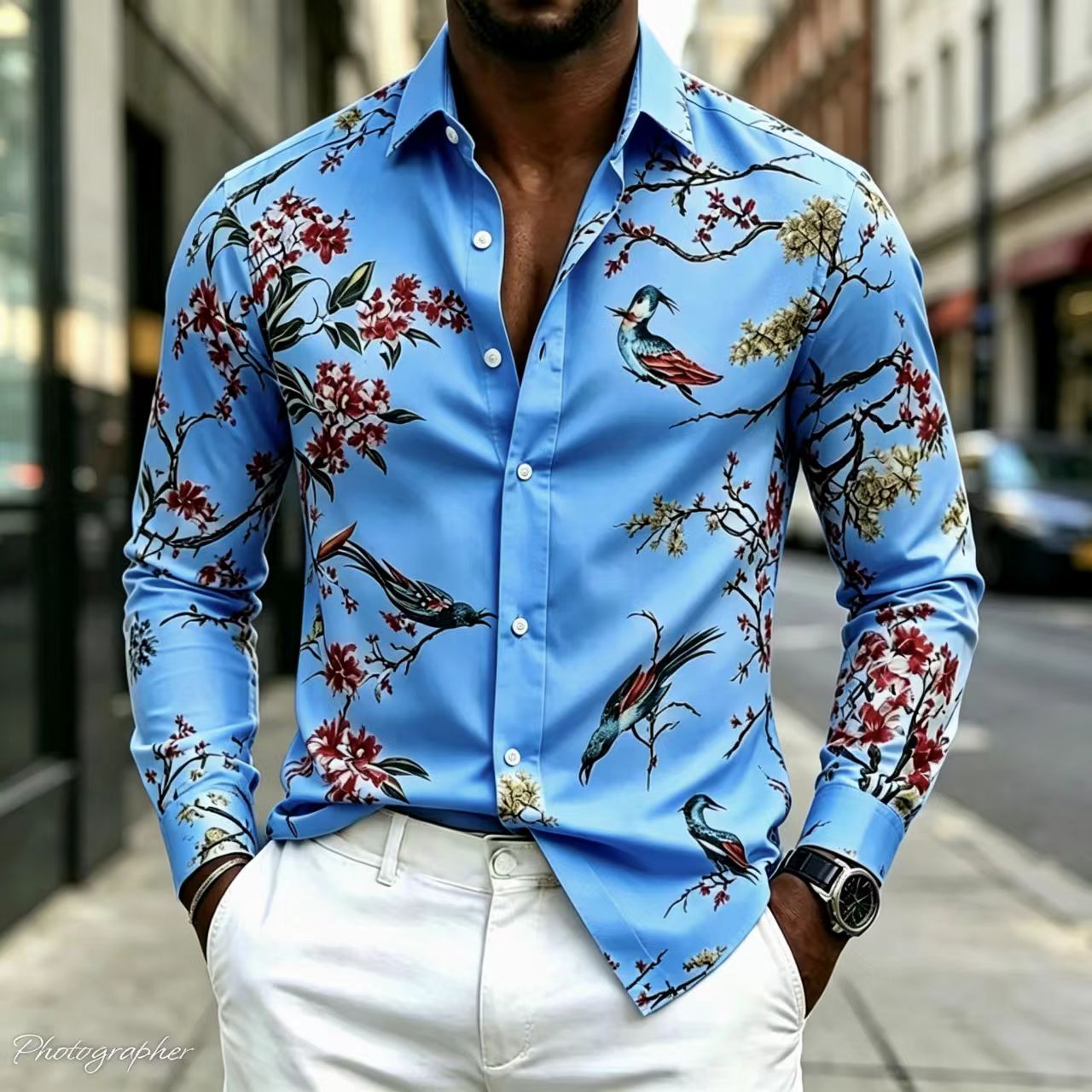 2026 Yeni Erkek Gömlek Yaka Uz - Street Fashion Shanghai incelemesi ve fiyatı