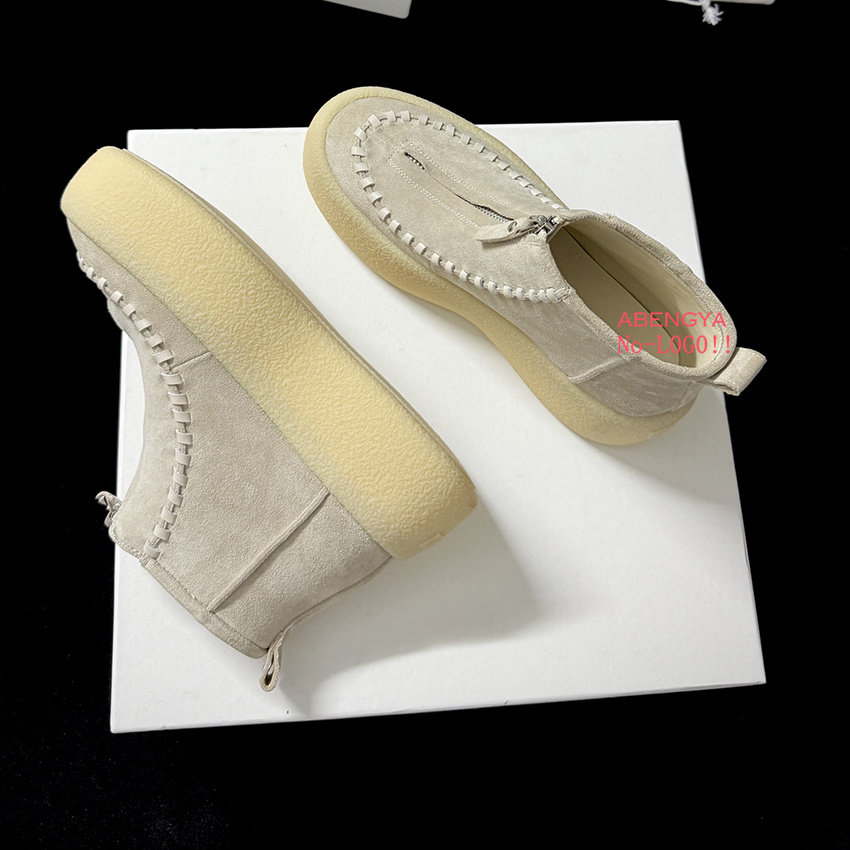 2025 Kış Süet Deri Platform Bo - Street Fashion Winter 2025 incelemesi ve fiyatı