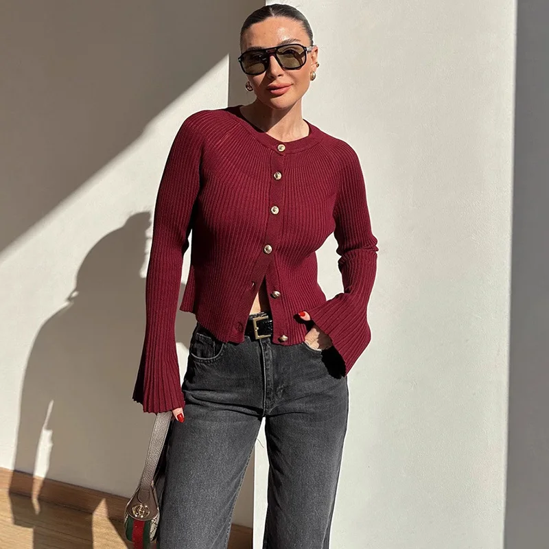 Kadınlar İçin Uzun Kollu Örme  - Street Fashion Winter 2025 incelemesi ve fiyatı